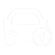 2D car with location symbol.